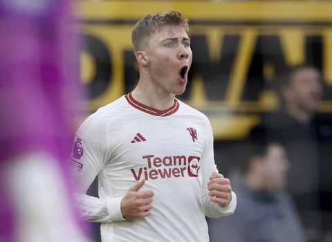 Tin tức thể thao sáng 24-2: Leverkusen bỏ xa Bayern Munich 11 điểm- Ảnh 3. Ramus Hojlund dính chấn thương - Ảnh: REUTERS