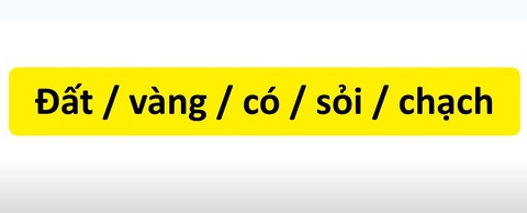 Thử tài tiếng Việt: Sắp xếp các từ sau thành câu có nghĩa (P12)- Ảnh 1.