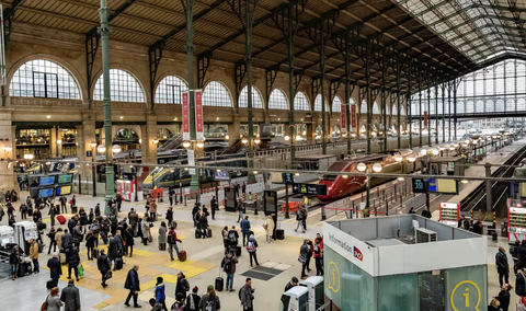 Hy hữu: Kế hoạch an ninh Olympic Paris 2024 bị trộm trên tàu điện ngầm- Ảnh 1. Ga tàu Gare du Nord - Ảnh: ALAMY