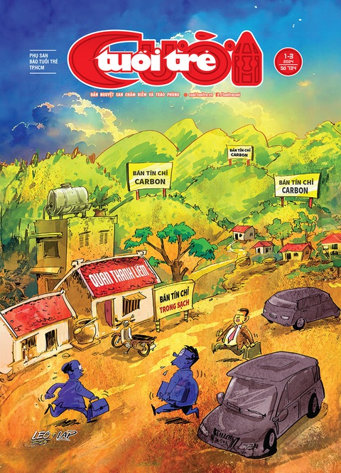 Tuổi Trẻ Cười số 1-3-2024: Quan thanh liêm bán 'tín chỉ trong sạch'- Ảnh 1. Bìa báo Tuổi Trẻ Cười số 1-3-2024: Quan thanh liêm bán