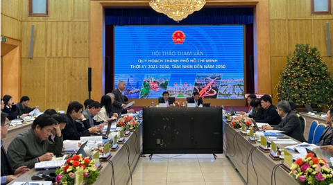 Bộ trưởng Bộ Kế hoạch và Đầu tư: Làm sao để quy hoạch giúp TP.HCM trở lại vị trí hòn ngọc Viễn Đông- Ảnh 1. Toàn cảnh hội thảo sáng 28-2 - Ảnh: TTBC