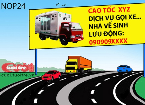 Dịch vụ giải tỏa nỗi buồn trên 'cao tốc không dừng'- Ảnh 1. Dịch vụ giải tỏa nỗi buồn trên "cao tốc không dừng" - Tranh: NOP