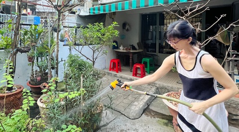 Chị Thanh Trà vui sống mỗi ngày Chị Thanh Trà vui sống mỗi ngày - Ảnh: YẾN TRINH