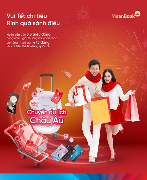 Chi tiêu tiết kiệm cùng thẻ VietinBank- Ảnh 1. Chi tiêu tiết kiệm cùng thẻ VietinBank- Ảnh 1.