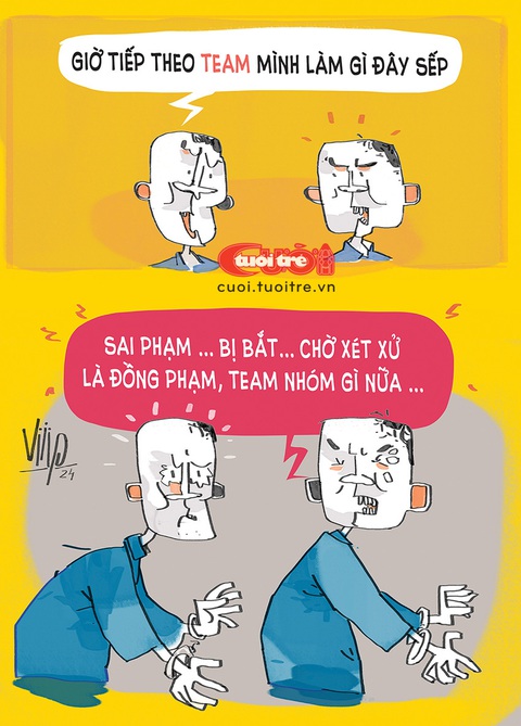 Teamwork với ông sếp 'nhúng chàm'- Ảnh 1. Teamwork với ông sếp "nhúng chàm" và cái kết - Tranh: Viiip