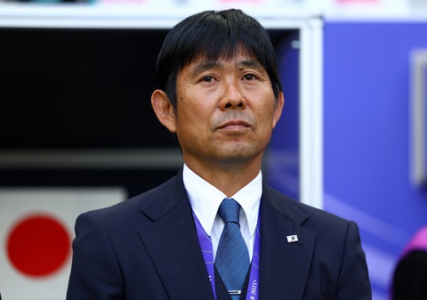 HLV Moriyasu nhận trách nhiệm sau khi Nhật Bản bị loại khỏi Asian Cup 2023- Ảnh 1. Huấn luyện viên Moriyasu nhận trách nhiệm sau khi tuyển Nhật Bản bị loại khỏi Asian Cup 2023 - Ảnh: REUTERS