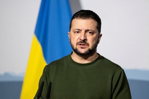 Tổng thống Ukraine Volodymyr Zelensky - Ảnh: REUTERS Tổng thống Ukraine Volodymyr Zelensky - Ảnh: REUTERS