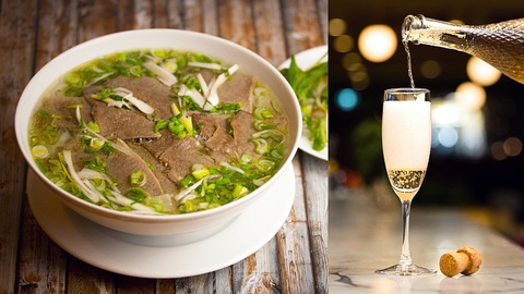Phở bò với rượu vang cũng ra gì - Ảnh Phở bò với rượu vang cũng rất ra gì - Ảnh: Shutterstock