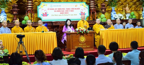 Lễ đăng ký hiến mô, tạng cứu người và hiến xác cho y học - Ảnh: BTC Lễ phát động đăng ký hiến mô, tạng cứu người và hiến xác cho y học - Ảnh: BTC