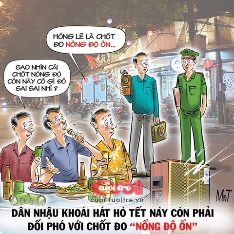 Chốt đo nồng độ này có gì đó sai sai- Ảnh 1. Chốt đo nồng độ này có gì đó sai sai - Tranh: Đỗ Minh Tuấn