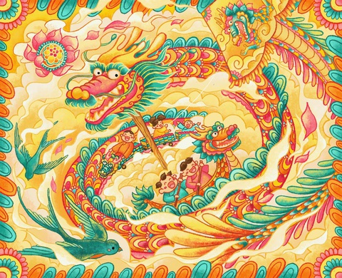 Tác phẩm Tác phẩm "Long Long du xuân" - Tác giả Bùi Thanh Phong.