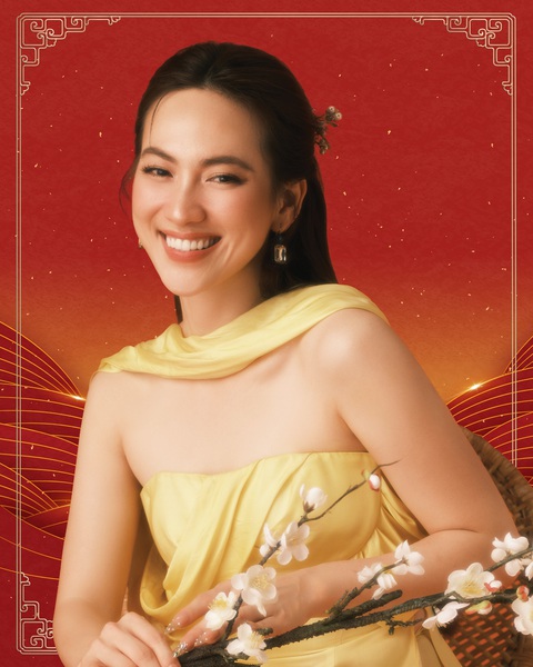 Dàn diễn viên phim Mai diện áo dài khoe sắc trong bộ ảnh Tết- Ảnh 1. Nữ chính của phim Mai - diễn viên Phương Anh Đào chọn áo dài mang sắc mai vàng. Cô nổi bật bởi nhan sắc dịu dàng, xinh đẹp chuẩn