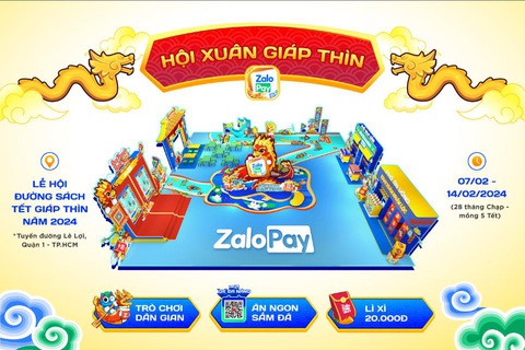 ZaloPay phủ sóng tại các sự kiện Tết Giáp Thìn 2024- Ảnh 3. Phối cảnh dự kiến "Hội Xuân Giáp Thìn" tại Lễ hội Đường Sách Tết Giáp Thìn – Năm 2024.