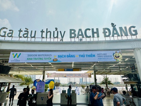 Khai trương hành trình Bạch Đằng - Thủ Thiêm với tàu Saigon Waterbus- Ảnh 1. Ga tàu thủy Bạch Đằng với địa điểm mới tại khu đô thị Thủ Thiêm, Tp.Thủ Đức