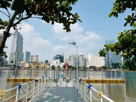 Khai trương hành trình Bạch Đằng - Thủ Thiêm với tàu Saigon Waterbus- Ảnh 2. Tuyến Bạch Đằng - Thủ Thiêm, Thủ Thiêm - Bạch Đằng cũng được khai trương trong sáng nay