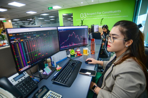 Tài khoản chứng khoán mở mới tăng vọt trong tháng áp Tết- Ảnh 1. Thị trường chứng khoán nhộn nhịp trong tháng cận Tết - Ảnh: QUANG ĐỊNH
