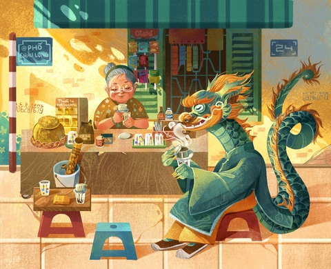 Tác phẩm Tác phẩm "Cà phê sáng" - Tác giả Mai Anh Nguyễn.