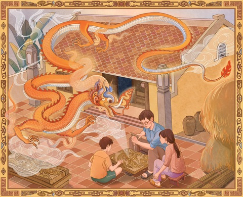 Tác phẩm Tác phẩm "Chạm khắc rồng" - Tác giả Duy Tô.