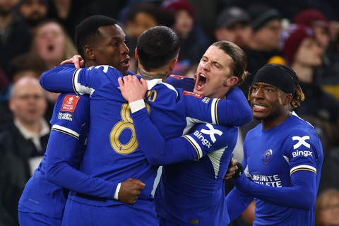 Tin tức thể thao sáng 8-2: Xác định 2 đội vào chung kết AFCON 2023- Ảnh 1. Chelsea vào vòng 5 Cúp FA sau khi vượt qua Aston Villa - Ảnh: REUTERS