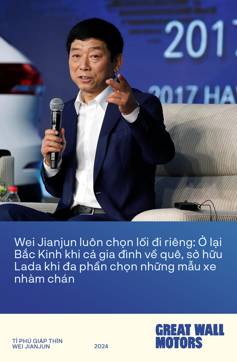 Tỉ phú Giáp Thìn Wei Jianjun: Người hồi sinh hãng SUV lớn nhất Trung Quốc- Ảnh 2. Ngay từ những ngày đầu sự nghiệp, ông Wei Jianjun đã có thói quen chọn cho mình lối đi riêng - Ảnh: NGUYỄN THÀNH ĐẠT