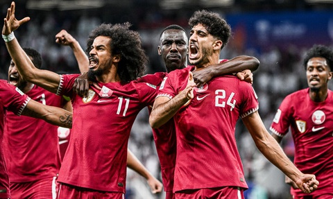 Chung kết Asian Cup 2023 khi nào, trực tiếp ở đâu?- Ảnh 1. Tuyển Qatar sẽ đối đầu Jordan trong trận chung kết Asian Cup 2023 - Ảnh: AFC