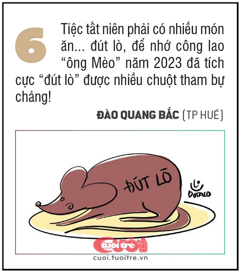 10 kiểu tất niên vui vẻ, độc đáo để tiễn 'ông Mèo'- Ảnh 6. Tiệc tất niên phải có nhiều món ăn... đút lò, để nhớ công lao “ông Mèo” năm 2023