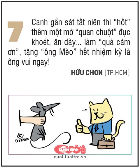 10 kiểu tất niên vui vẻ, độc đáo để tiễn 'ông Mèo'- Ảnh 7. Canh gần sát tất niên thì “hốt” thêm một mớ “quan chuột” đục khoét, ăn dày...
