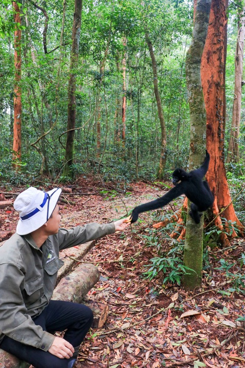 Được tận mắt ngắm nhìn những loài động vật nằm trong sách đỏ - Ảnh: NGUYỄN THÀNH NAM Được tận mắt ngắm nhìn những loài động vật nằm trong sách đỏ - Ảnh: NGUYỄN THÀNH NAM