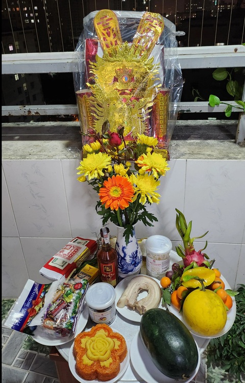 Cúng giao thừa Cúng giao thừa - Ảnh: CK