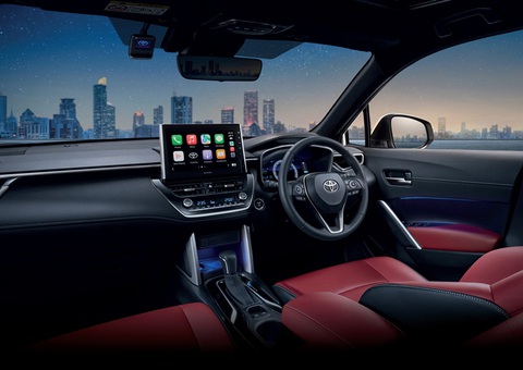 Toyota Corolla Cross 2025 ra mắt Đông Nam Á, về Việt Nam sau Tết- Ảnh 4. Nội thất mẫu SUV cỡ trung nay xuất hiện bảng đồng hồ kỹ thuật số cỡ lớn và phanh tay điện tử - Ảnh: Toyota
