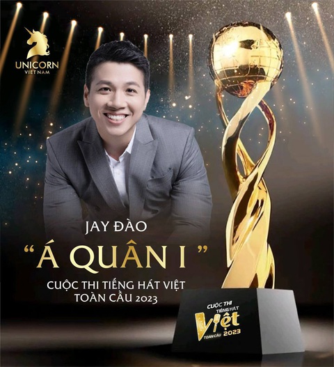 Jay Đào chinh phục dòng nhạc trữ tình cùng 'Xuân đã đến'- Ảnh 2. Jay Đào giành giải á quân 1 tại cuộc thi Tiếng hát Việt toàn cầu 2023