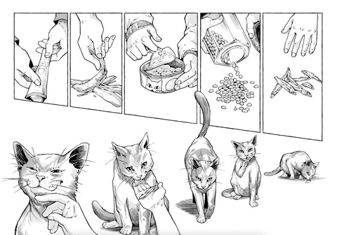 Tác giả Việt đoạt giải nhì cuộc thi vẽ manga quốc tế Silent Manga Audition- Ảnh 2. Một trang truyện trong tác phẩm On the edge của tác giả Thùy Linh - Ảnh: Thùy Linh