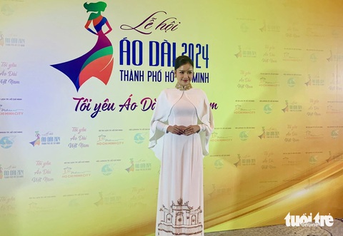 Hoa hậu Ngọc Châu đồng hành với vai trò đại sứ hình ảnh - Ảnh: HOÀI PHƯƠNG Hoa hậu Ngọc Châu đồng hành với vai trò đại sứ hình ảnh - Ảnh: HOÀI PHƯƠNG