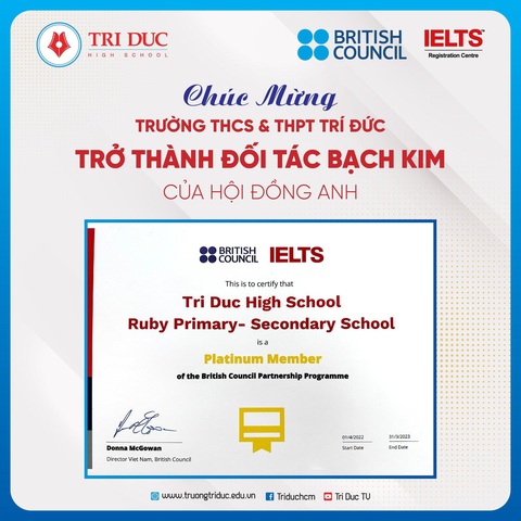 Một trường phổ thông ở TP.HCM dạy IELTS ngay tại trường- Ảnh 4. Một trường phổ thông ở TP.HCM dạy IELTS ngay tại trường- Ảnh 4.