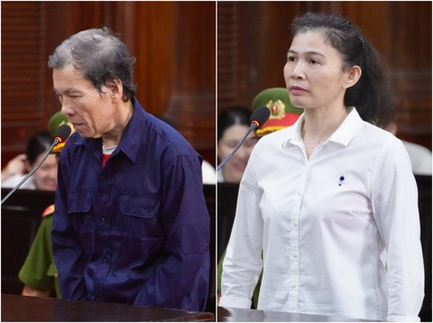 Ông Trần Văn Sỹ và bà Đặng Thị Hàn Ni tại tòa - Ảnh: HỮU HẠNH Ông Trần Văn Sỹ và bà Đặng Thị Hàn Ni tại tòa - Ảnh: HỮU HẠNH