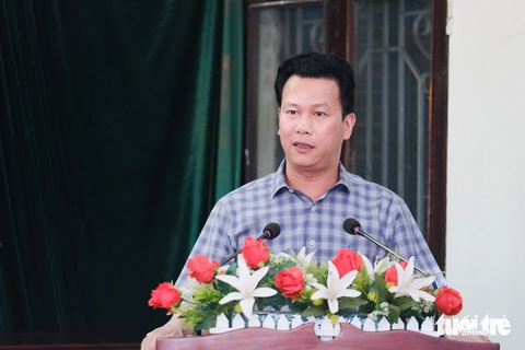 Biến đổi khí hậu: Việt Nam chịu tác động nhóm đầu- Ảnh 1. Bộ trưởng Bộ Tài nguyên và Môi trường Đặng Quốc Khánh trao đổi về câu chuyện biến đổi khí hậu tác động lớn đến Việt Nam - Ảnh: TẤN LỰC