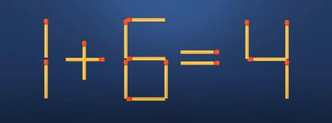 Thử tài IQ: Di chuyển một que diêm để 4-5=7 thành phép tính đúng- Ảnh 3. Thử tài IQ: Di chuyển một que diêm để 4-5=7 thành phép tính đúng- Ảnh 3.