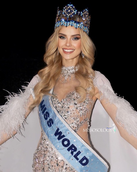 Miss World 2024 thông thạo nhiều ngôn ngữ, học vấn ấn tượng- Ảnh 2. Miss World Krystyna Pyszková gây ấn tượng với vẻ đẹp sắc sảo, quyến rũ - Ảnh: Missosology