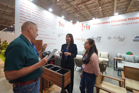 Ngành gỗ có cơ hội bứt phá trong năm 2025- Ảnh 2. Sự kiện hướng đến mục tiêu kiến tạo không gian kết nối khách hàng quốc tế với DN sản xuất nội thất - Ảnh: Hawa