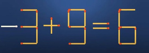 Thử tài IQ: Di chuyển một que diêm để 9+9=6 thành phép tính đúng- Ảnh 2.