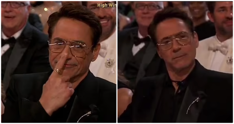 Robert Downey Jr Robert Downey Jr khó chịu ra mặt trước màn đùa quá trớn của MC Jimmy Kimmel