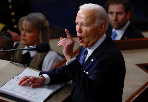 Kế hoạch ngân sách chính phủ Mỹ do Tổng thống Joe Biden đề xuất sẽ tăng số tiền thu thuế thêm 4.951 tỉ USD trong 10 năm tới - Ảnh: REUTERS Kế hoạch ngân sách Chính phủ Mỹ do Tổng thống Joe Biden đề xuất sẽ tăng số tiền thu thuế thêm 4.951 tỉ USD trong 10 năm tới - Ảnh: REUTERS