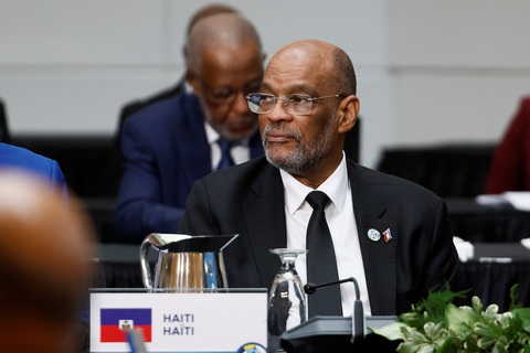 Thủ tướng Haiti từ chức giữa lúc bạo lực băng đảng lan rộng- Ảnh 1. Thủ tướng Haiti Ariel Henry dự hội nghị thượng đỉnh Canada - CARICOM tại Ottawa, Canada vào ngày 18-10-2023 - Ảnh: REUTERS