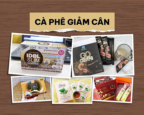 Uống cà phê giảm cân, nhập viện khi não đã tổn thương, suy thận…- Ảnh 3. Nhiều loại cà phê không rõ nguồn gốc được quảng cáo uống vào để giảm cân - Ảnh: BSCC