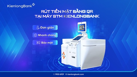 Với máy STM của KienlongBank, không cần thẻ vẫn có thể rút tiền mặt- Ảnh 1. Với máy STM của KienlongBank, không cần thẻ vẫn có thể rút tiền mặt- Ảnh 1.