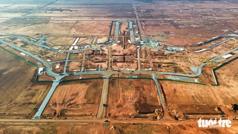 Đại công trường sân bay quốc tế Long Thành (Đồng Nai) nhìn từ trên cao - Ảnh: PHAN DƯƠNG Đại công trường sân bay quốc tế Long Thành (Đồng Nai) nhìn từ trên cao - Ảnh: PHAN DƯƠNG