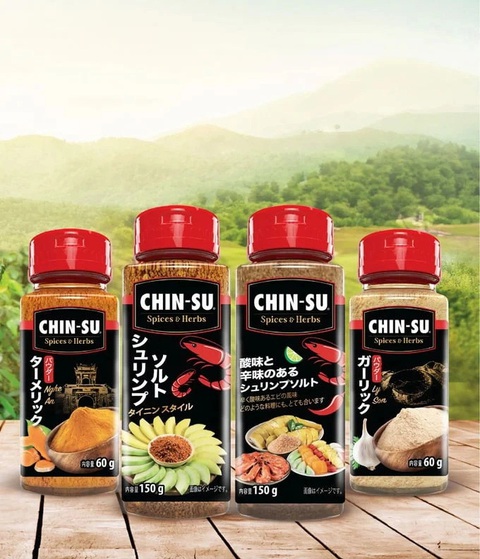 Doanh nghiệp Việt quảng bá ẩm thực đến hơn 60 quốc gia- Ảnh 4. Bộ gia vị bột và hạt đặc sản CHIN-SU lần đầu tiên có mặt tại Japan Foodex.