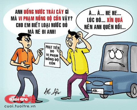 Nỗi oan nước trái cây có men- Ảnh 1. Nỗi oan nước trái cây có men - Tranh: Hữu Lộc
