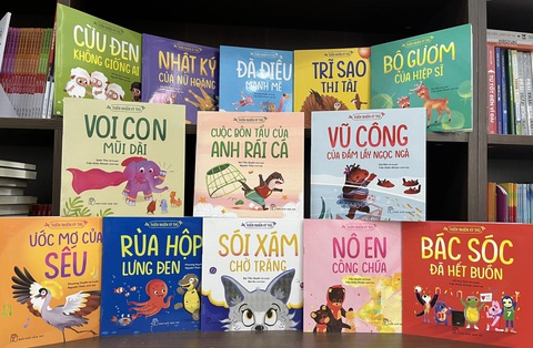 Thảo cầm viên là ký ức đẹp với người Sài Gòn- Ảnh 2. 13 tựa sách trong bộ sách tranh Thiên nhiên kỳ thú chứa đựng những câu chuyện dễ thương về các loài vật, được lấy cảm hứng từ Thảo cầm viên - Ảnh: BTC