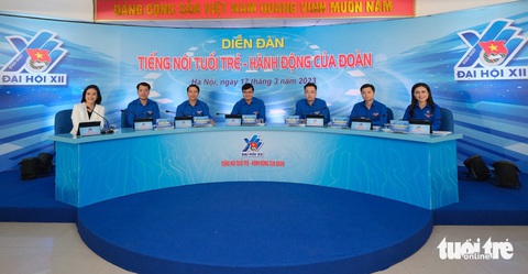 Hơn 10.800 điểm cầu tham gia diễn đàn Tiếng nói tuổi trẻ - Hành động của Đoàn- Ảnh 1. Diễn đàn "Tiếng nói tuổi trẻ - Hành động của Đoàn" năm nay có hơn 10.800 điểm cầu tham gia - Ảnh: NAM TRẦN
